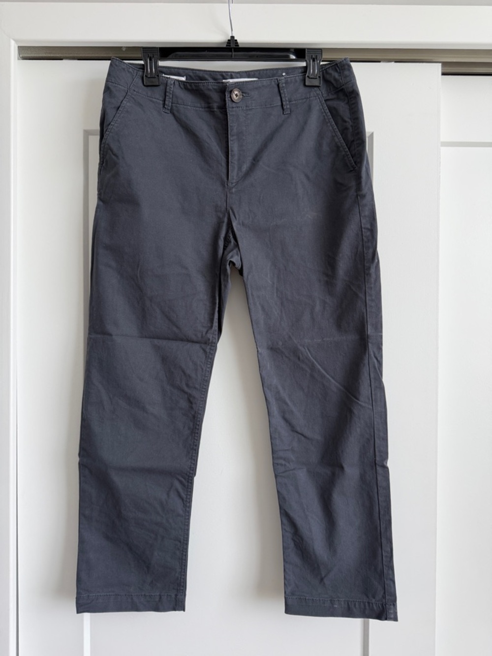 LOFT Monroe Slim Chino Pants - Slate Gray